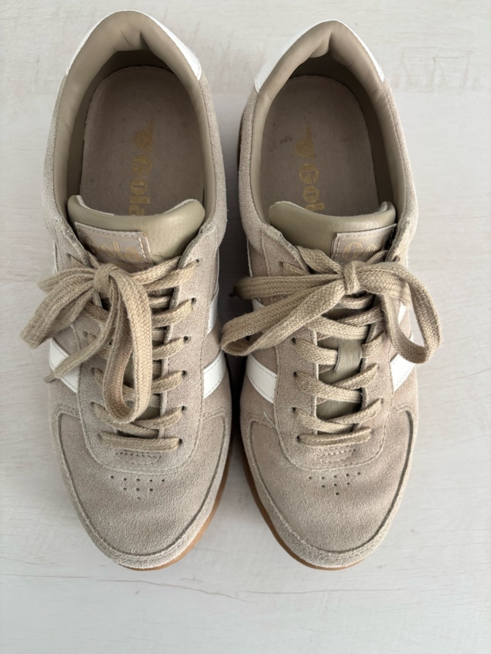 Gola Grandslam Leather & Suede Sneaker - Picture 2 of 5